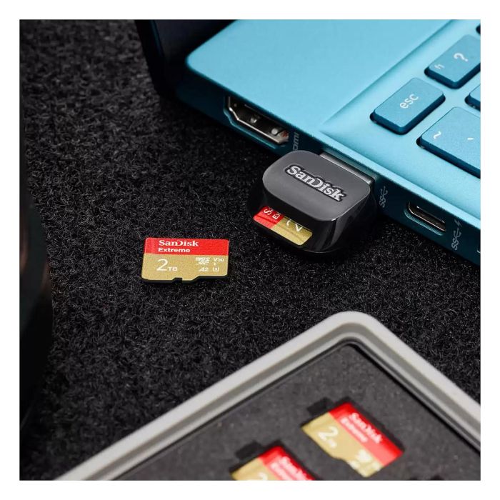 Sandisk Quickflow MicroSD UHS-I Tarjeta de Memoria Clase 10 U3 V30 con Adaptador, 128GB 3