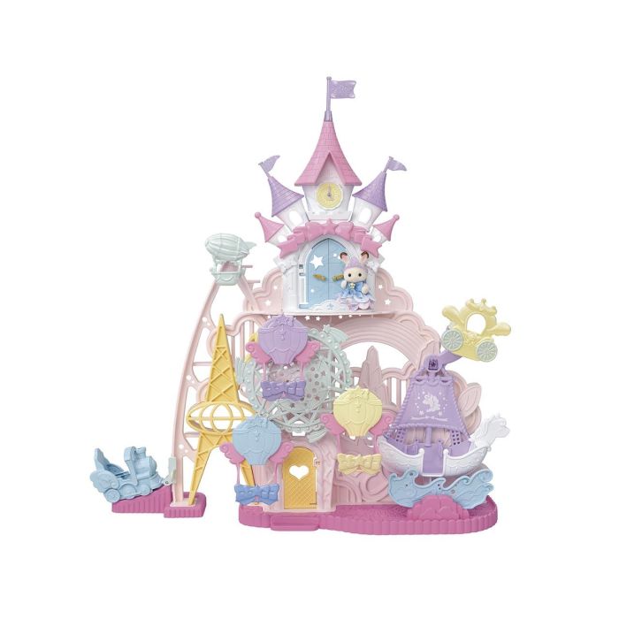 Sylvanian Families 5841 Parque de los Sueños - Castillo con Noria, Barco Vikingo y Tren Mágico, Set de juego infantil para niños +3 años Sylvanian Families 5841 Parque de los Sueños - Castillo con Noria, Barco Vikingo y Tren Mágico, Set de juego infantil para niños +3 años