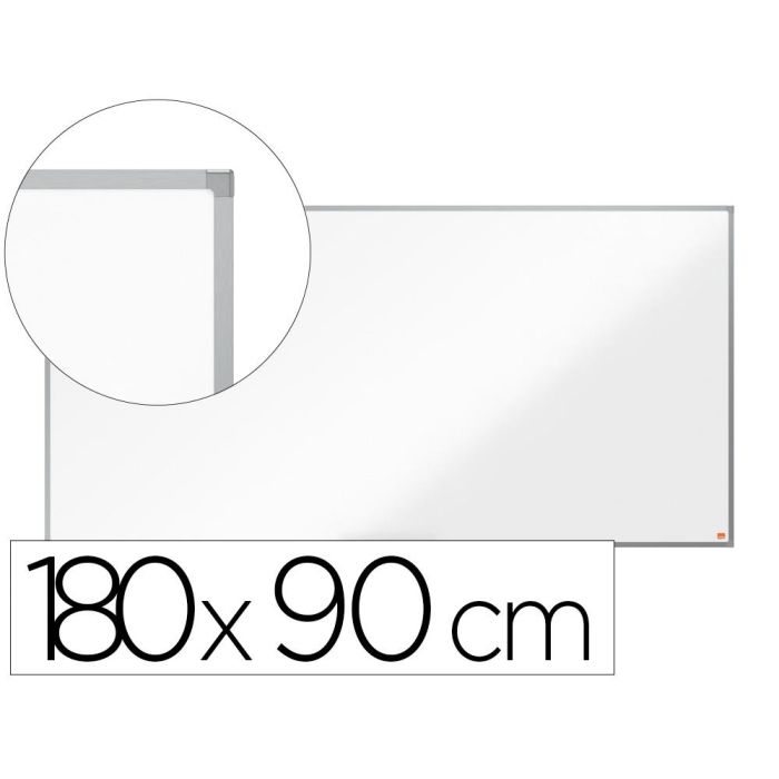 Pizarra Blanca Nobo Essence Acero Lacado 1800x900 mm