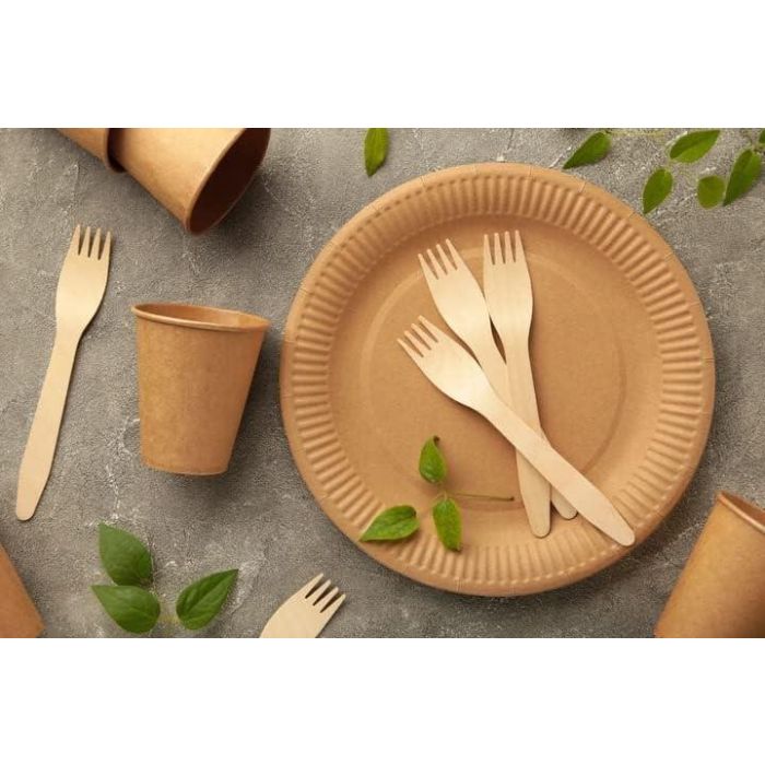 Set de 10 platos de cartón Kraft 20 cm Algon (24 Cajas) 1 Set de 10 platos de cartón Kraft 20 cm Algon (24 Cajas) 1
