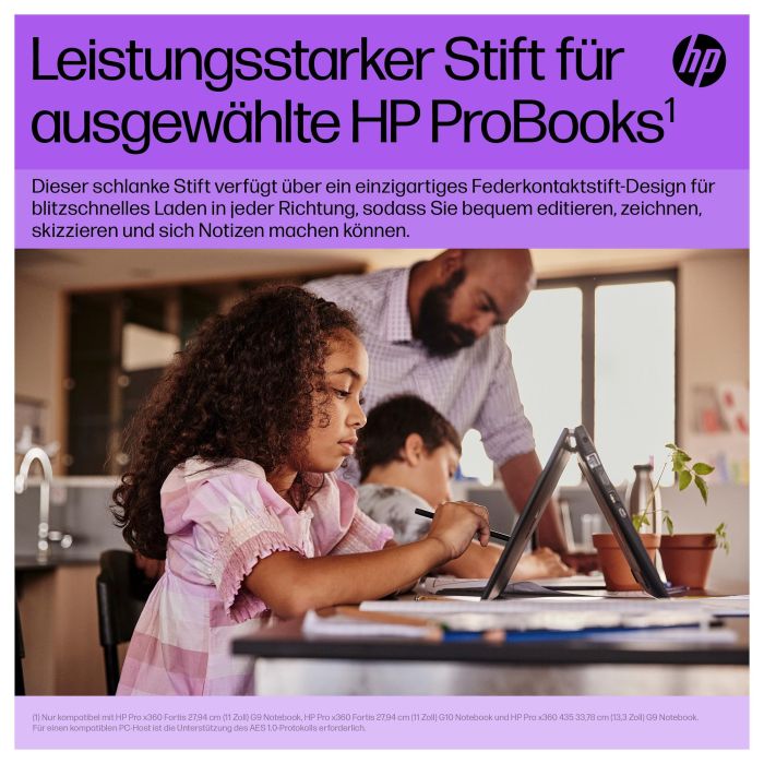 HP Lápiz Recargable Slim para HP ProBook con Carga Rápida y Diseño Elegante 9