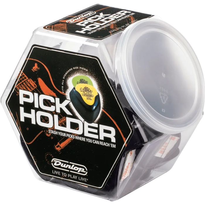 Dunlop Porta Púas Plástico Ergo - Negro (24 Unidades) 0 Dunlop Porta Púas Plástico Ergo - Negro (24 Unidades) 0