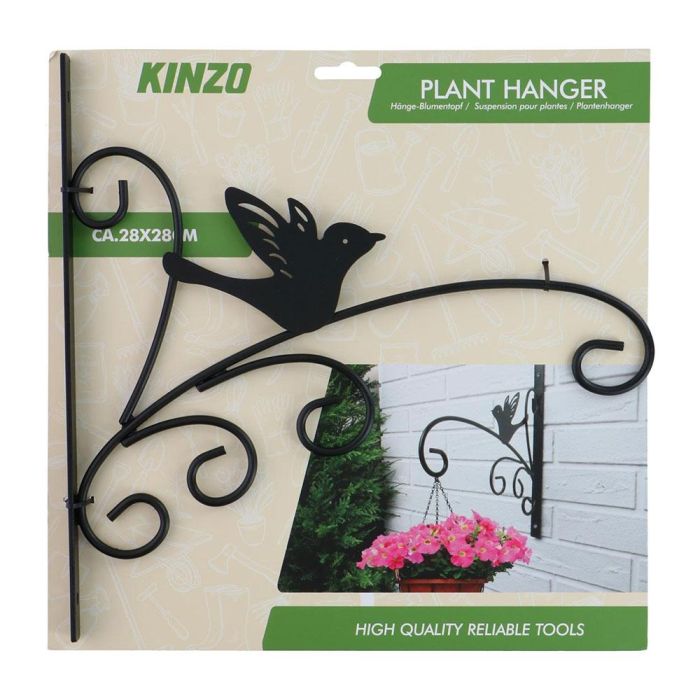 Kinzo Colgador de Macetas Negro Metal 28 x 28 cm Modelos Variados 3