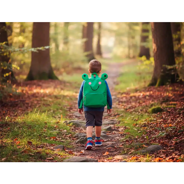 Imaginovo Mochila infantil Backpack Buddies rana, 2 compartimentos, poliester 280x90x200 mm, 5.5L 4