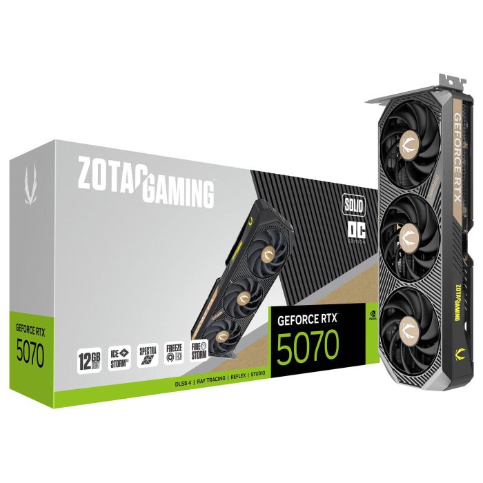ZOTAC GeForce RTX 5070 SOLID OC 12 GB GDDR7 NVIDIA Tarjeta Gráfica 7