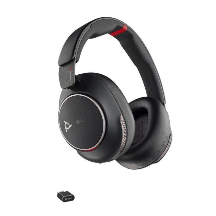 HP Poly Voyager Surround 85 UC Microsoft Teams Certified Auriculares Bluetooth Boomless USB-C con Adaptador y Base de Carga 3