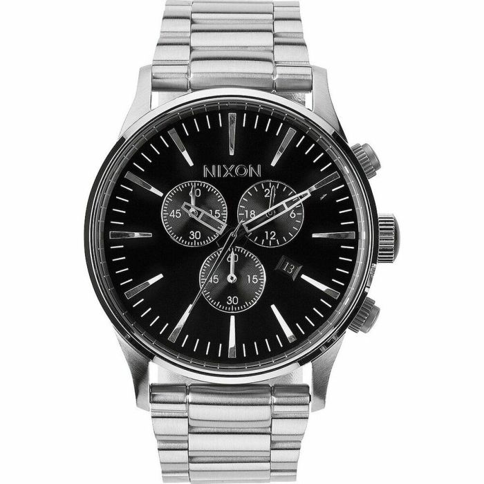 Reloj Hombre Nixon Sentry Chrono Plateado 0 Reloj Hombre Nixon Sentry Chrono Plateado 0