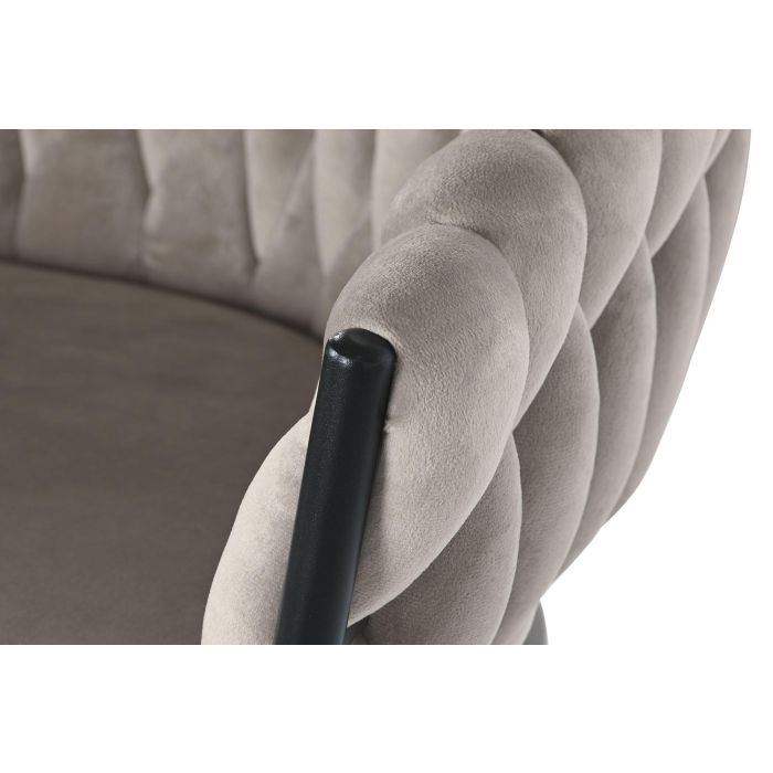 DKD Home Decor Taburete Moderno Beige Negro 58 x 101 x 53 cm 3