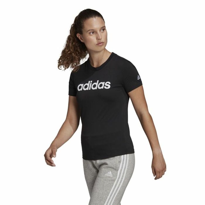 Camiseta de Manga Corta Mujer Adidas Lin T Negro (XS) 5 Camiseta de Manga Corta Mujer Adidas Lin T Negro (XS) 5