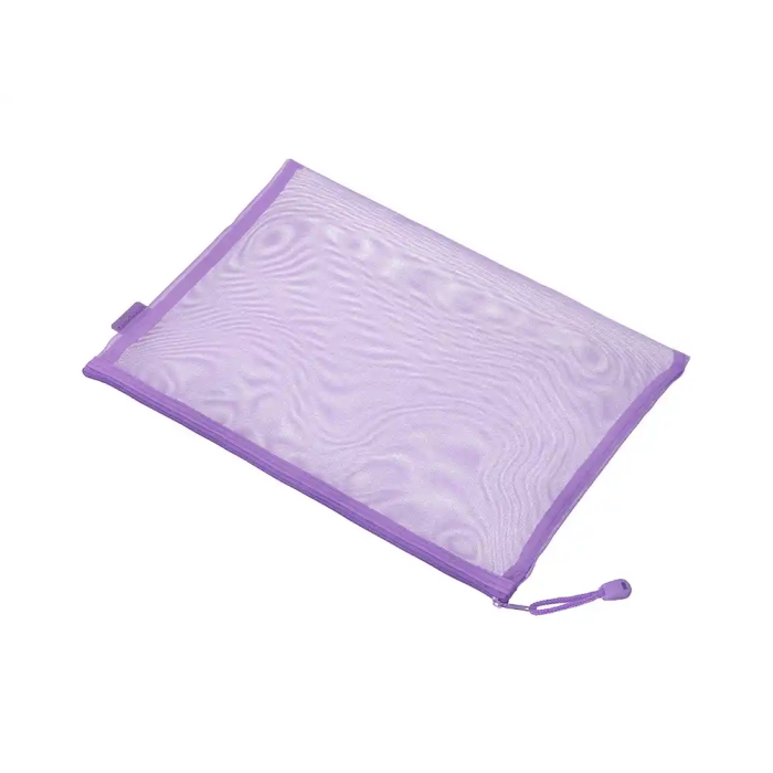 Liderpapel Bolsa Zipper Bag Multiusos Transpirable Poliester DIN A5 Morado Pastel 175x235mm 3 Liderpapel Bolsa Zipper Bag Multiusos Transpirable Poliester DIN A5 Morado Pastel 175x235mm 3