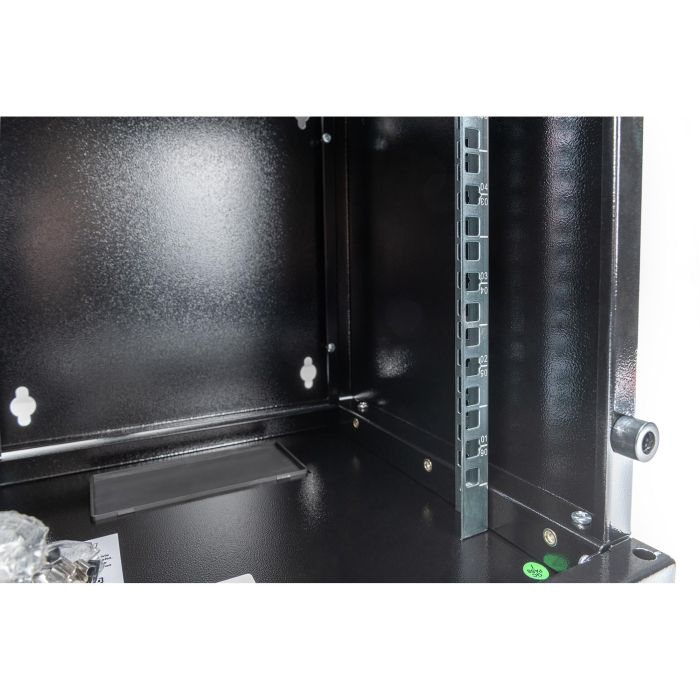Digitus Armario mural 10" (254 mm) 6U, 312x300 mm (AnxP), negro, puerta de cristal, acero, capacidad 30 kg 2
