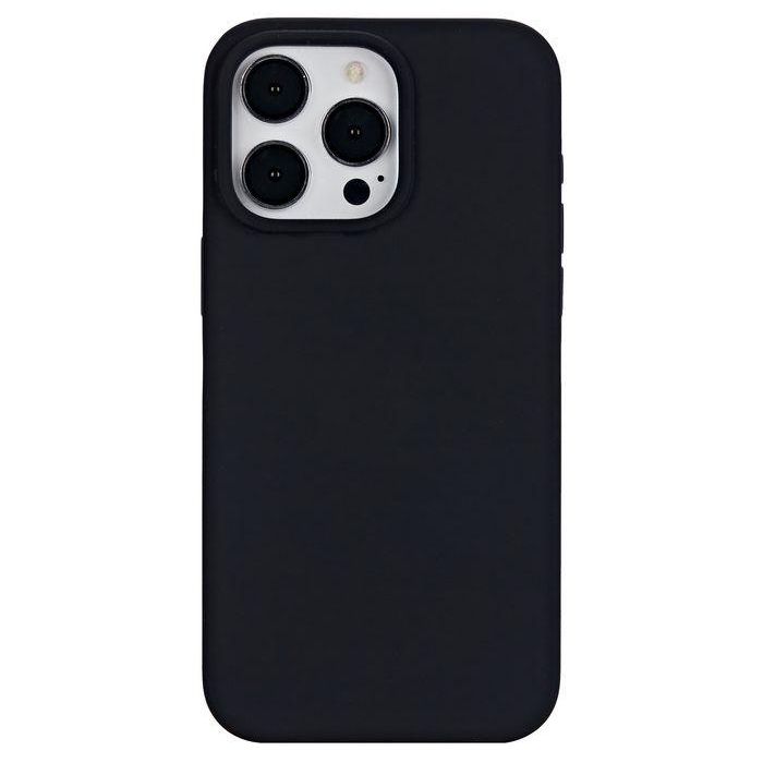 eSTUFF Funda de silicona magnética INFINITE ROME para iPhone 15 Pro Max - Negra - 81% material reciclado