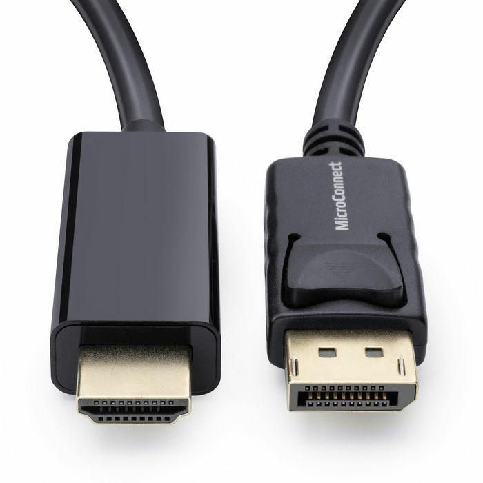 MicroConnect DisplayPort 1.2 - HDMI Cable 3m 2 MicroConnect DisplayPort 1.2 - HDMI Cable 3m 2