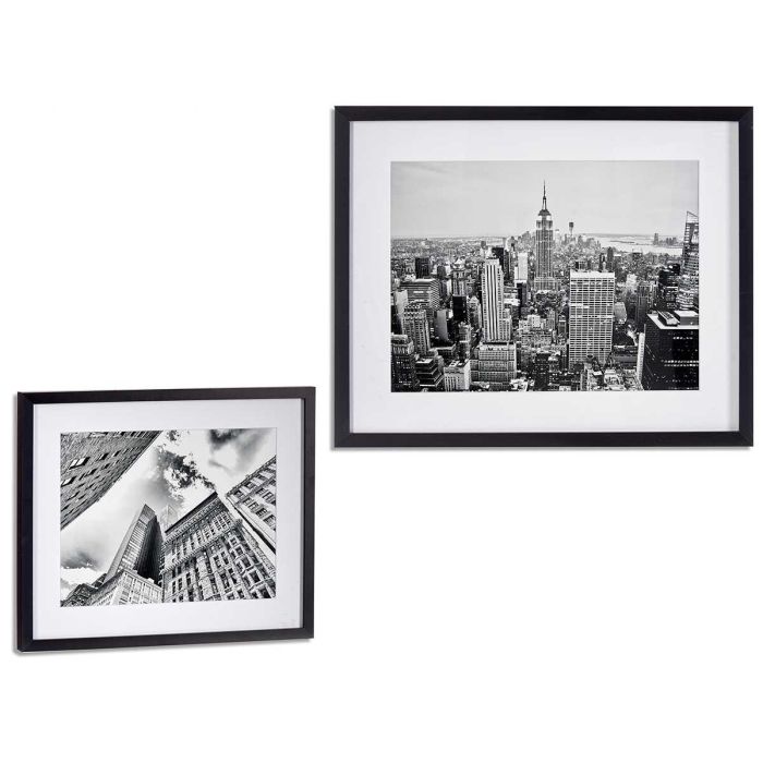 Giftdecor Cuadro Surt Edificios Apaisado con Marco Negro 43x53 cm (6 Unidades) Giftdecor Cuadro Surt Edificios Apaisado con Marco Negro 43x53 cm (6 Unidades)