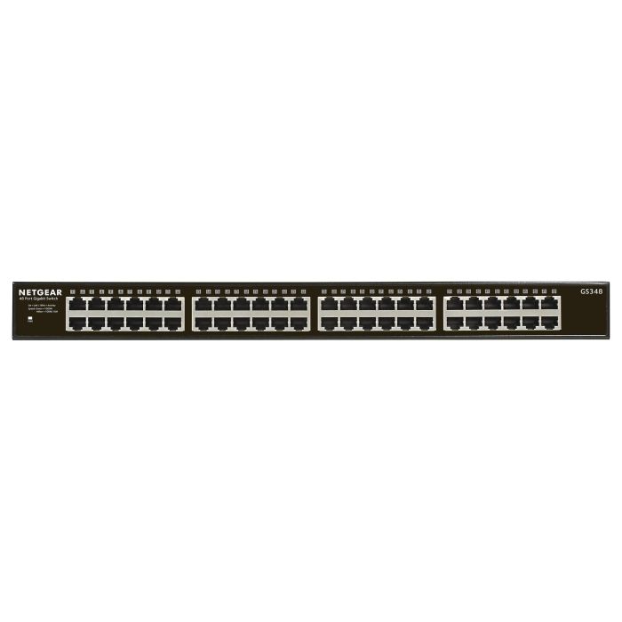 NETGEAR GS348 RM Conmutador No Administrado Gigabit Ethernet Montaje en Rack 48 Puertos NETGEAR GS348 RM Conmutador No Administrado Gigabit Ethernet Montaje en Rack 48 Puertos
