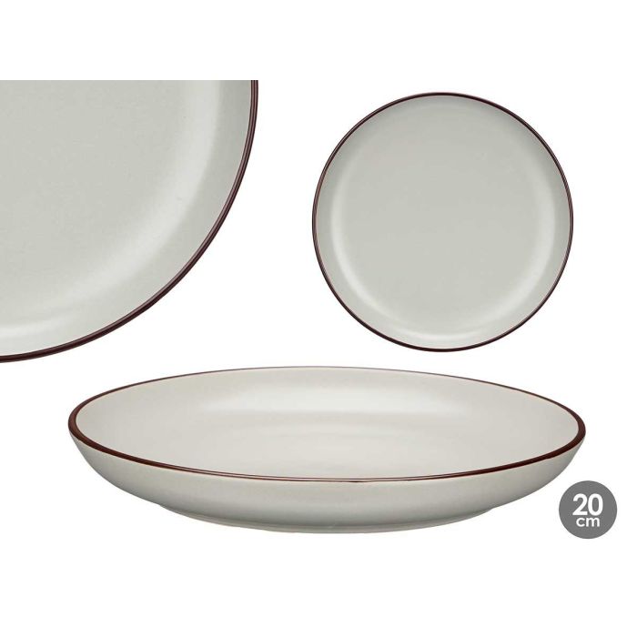 Plato Postre 20 Cm Gris Vessia (36 Unidades) Plato Postre 20 Cm Gris Vessia (36 Unidades)