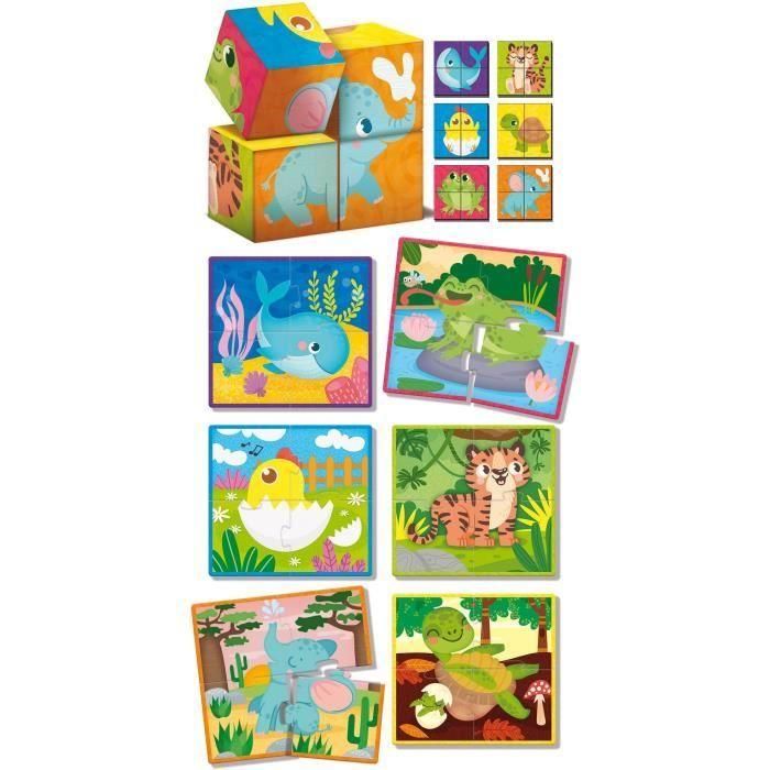 Juego de asociación de madera y cartón - LISCIANI - Destreza y observación 1 Juego de asociación de madera y cartón - LISCIANI - Destreza y observación 1
