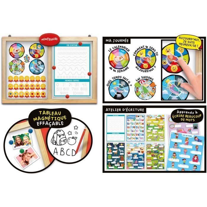 Gran tablero educativo de madera - LISCIANI - Calendario, estaciones y emociones 5