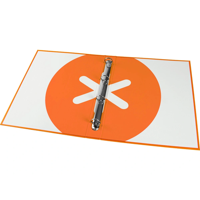 Antartik Carpeta A4 Forrada 4 Anillas 25 mm Redondas Color Mostaza 6