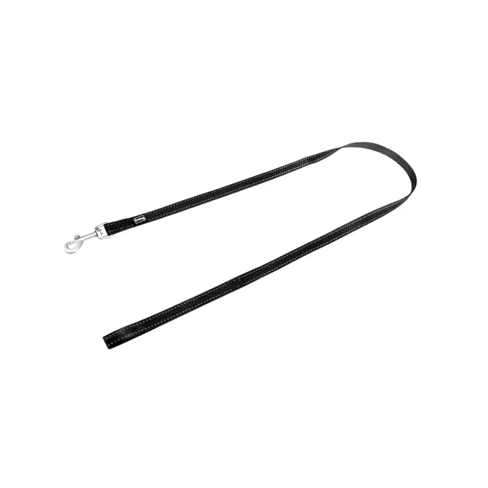 Freedog Correa de Nylon Reflectante Negro 15 mm x 120 cm