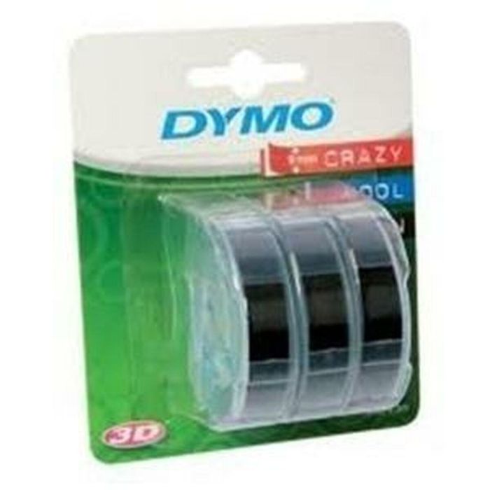 Cinta Laminada para Rotuladoras Dymo 84773 9 mm x 3 m Negro Blanco (5 Unidades) 1 Cinta Laminada para Rotuladoras Dymo 84773 9 mm x 3 m Negro Blanco (5 Unidades) 1