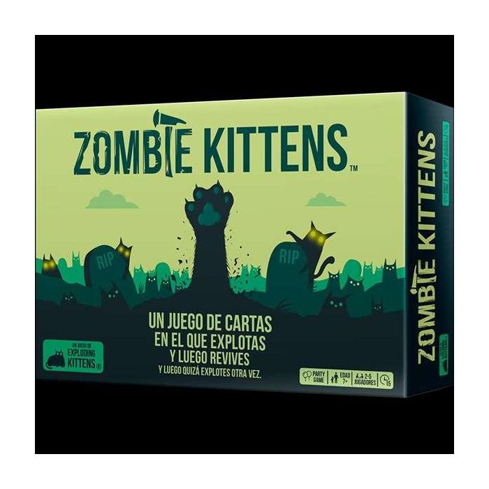 Exploding Kittens Zombie Kittens | Juego de Cartas, Edición Independiente y Compatible | Español, 2-5 Jugadores, +7 años, 15 min 7 Exploding Kittens Zombie Kittens | Juego de Cartas, Edición Independiente y Compatible | Español, 2-5 Jugadores, +7 años, 15 min 7