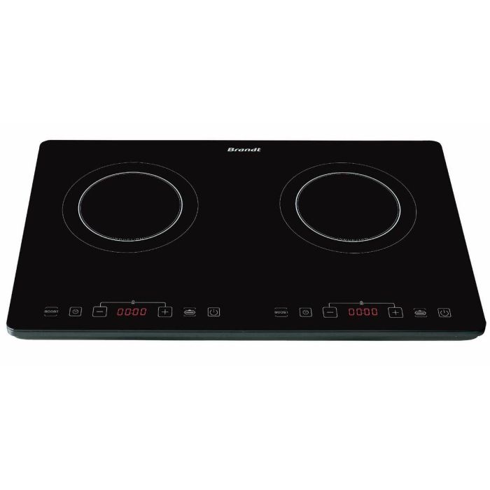 Brandt Placa de inducción 2 fuegos, 3400 W, 10 niveles de potencia, Temporizador 180 minutos, Seguridad completa, 60 cm Ancho 2 Brandt Placa de inducción 2 fuegos, 3400 W, 10 niveles de potencia, Temporizador 180 minutos, Seguridad completa, 60 cm Ancho 2