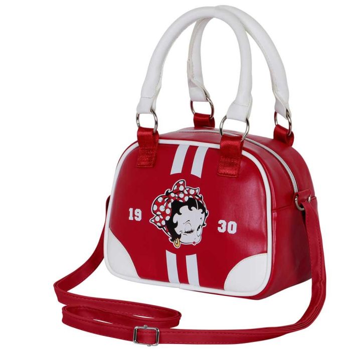 Bolso Bowling Fashion Varsity Betty Boop Burdeos