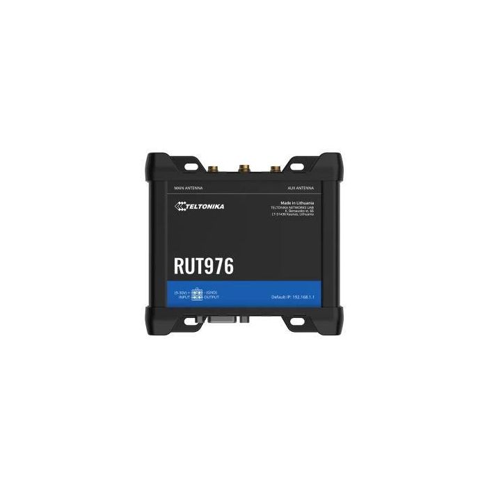 Teltonika Networks RUT976 Router Industrial 5G Redcap/4G LTE WiFi Global, Dual SIM, GNSS, Puertos RS232/RS485