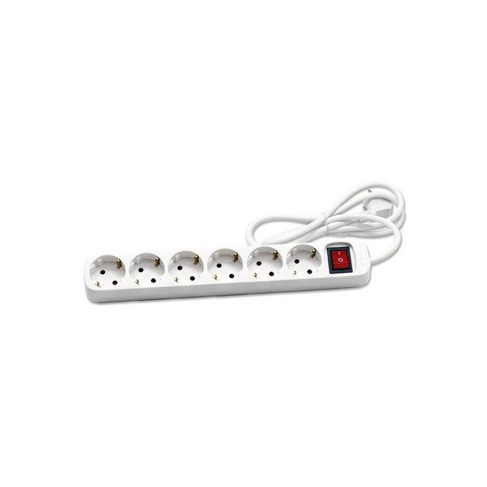 Enchufe Protector Cegasa 6 Salidas (Regleta) Cable 1,4 Metros 6 unidades