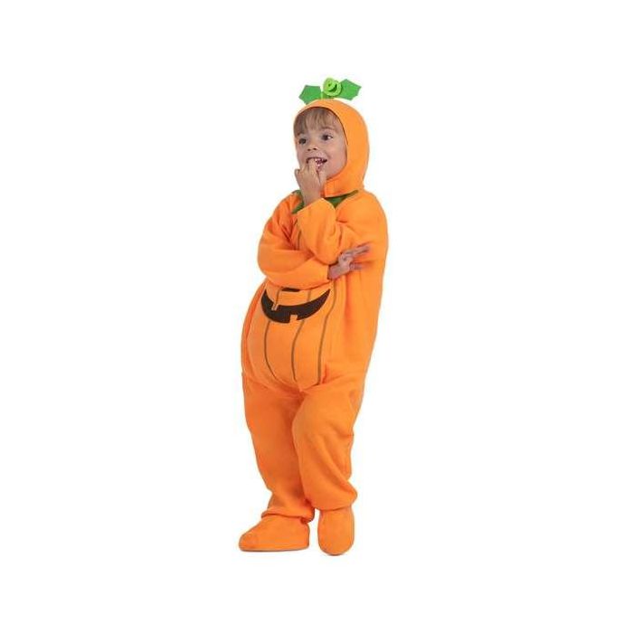 Disfraz pequeña calabaza gorro, mono con barriguita rellena y patucos talla 3-4 y 1 Disfraz pequeña calabaza gorro, mono con barriguita rellena y patucos talla 3-4 y 1