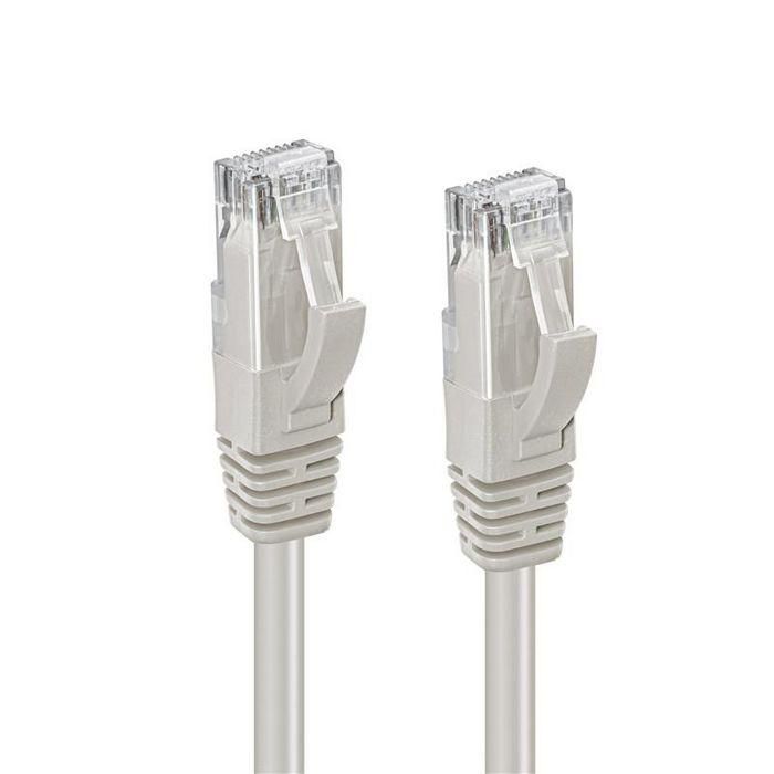 MicroConnect Cable de Red CAT6A UTP 10m Gris para Entornos Exigentes 10Gbit 500Mhz con Conectores RJ45 de 50u 1