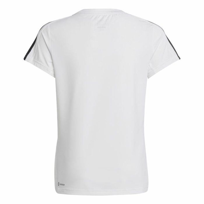 Camiseta de Manga Corta Unisex Adidas Training Essentials 3S Blanco 4