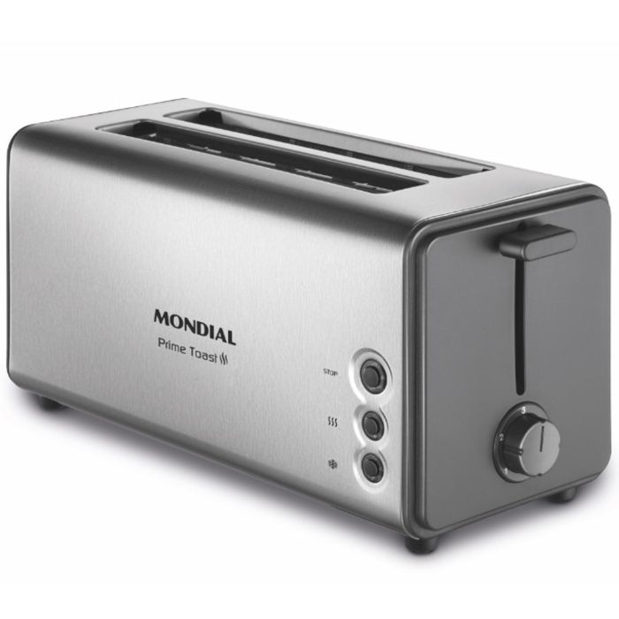 Mondial Tostadora Smart Day 4 T16, 1400W, 4 rebanadas, 5 niveles de tostado, bandeja recogemigas Mondial Tostadora Smart Day 4 T16, 1400W, 4 rebanadas, 5 niveles de tostado, bandeja recogemigas