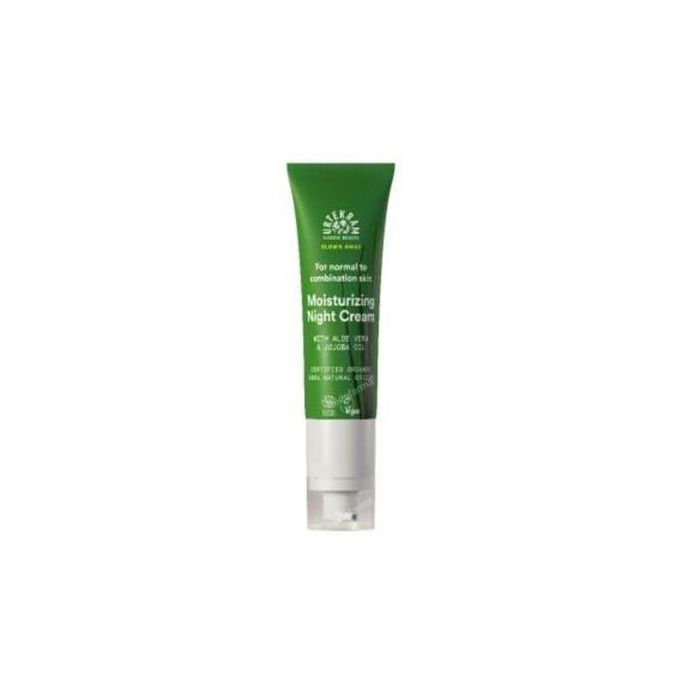 URTEKRAM Crema Noche Hidratante Wild Lemongrass 50ml Eco Vegan para Piel Normal y Mixta, Certificada Ecocert Cosmos Organic