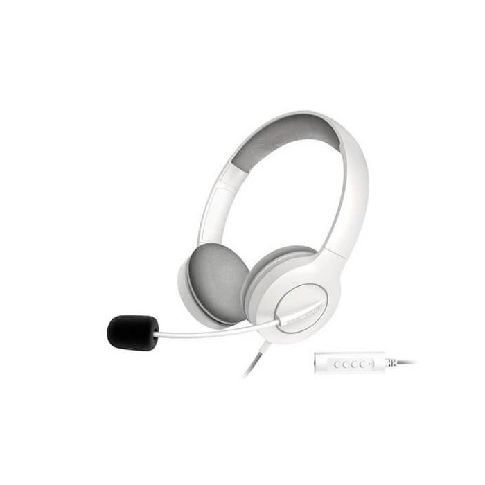 Energy Sistem Office 3 Auriculares Diadema con Micrófono Boom retráctil Alámbricos USB y Jack 3.5mm para Videollamadas y Oficina Blanco Energy Sistem Office 3 Auriculares Diadema con Micrófono Boom retráctil Alámbricos USB y Jack 3.5mm para Videollamadas y Oficina Blanco