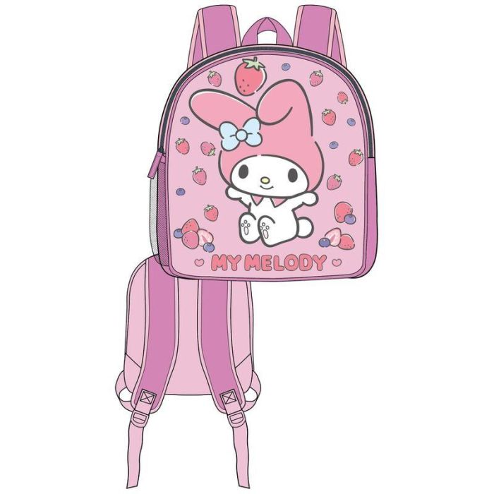 Mochila 3D My Melody Hello Kitty 30cm 0 Mochila 3D My Melody Hello Kitty 30cm 0