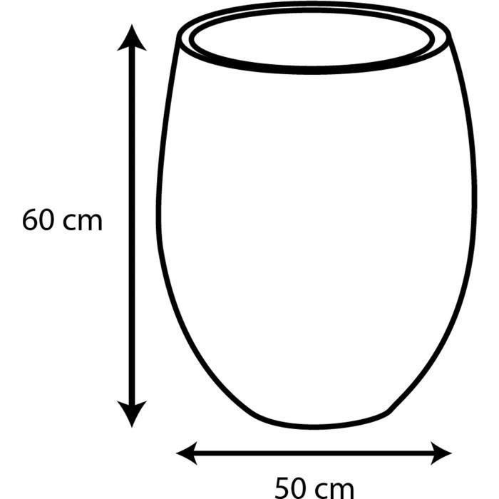 Eda 13737GANTPX12 Olla Redonda Grafito Ø50cm - Capacidad 53L - Gris Antracita 5