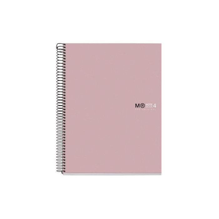 Bloc Miquelrius The Original Notebook 4 Micro.Tapa Extra A4 120H 90G Cuadric.5X5 Rosa Arena 5 unidades