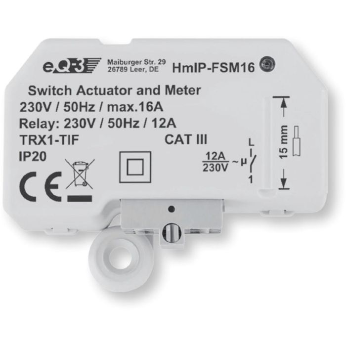 Homematic IP Schalt-Mess-Aktor 16A - Unterputz
