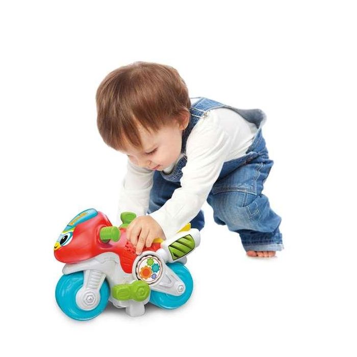 Clementoni Moto Mundial Marcial, Centro de Actividades Infantil Colorido, Sonidos, Edad 10 Meses, 30x21x13cm 3