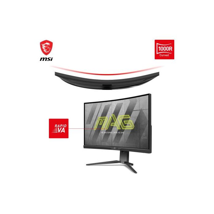 Msi Monitor Gaming MAG 275CQRF 27 Pulgadas Curvo IPS 170Hz WQHD 1ms Negro