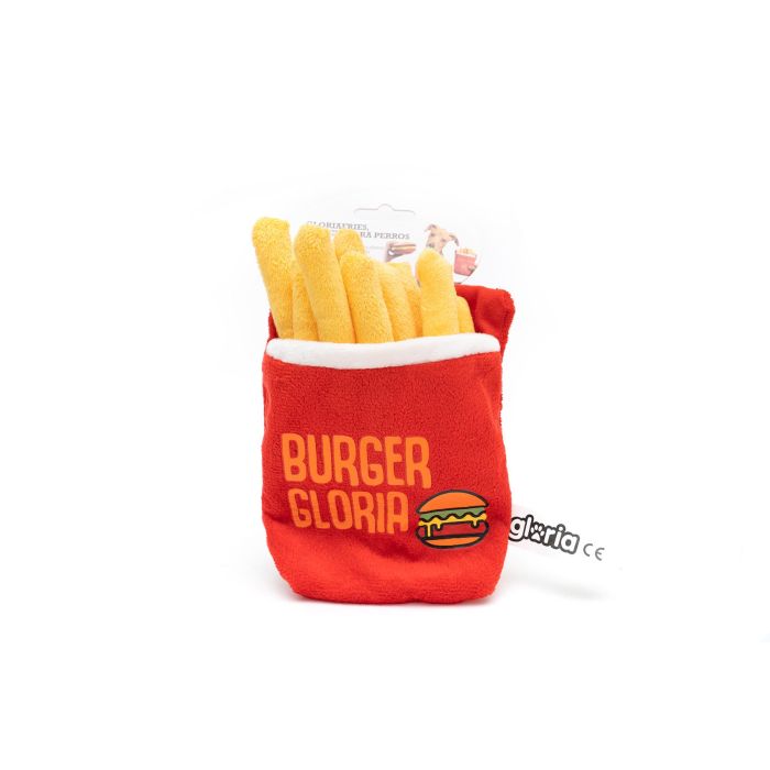 Gloria Peluche para Perro Gloriafries Patatas Fritas con Sonido y Crujiente Suave para Razas Medianas y Pequeñas 7