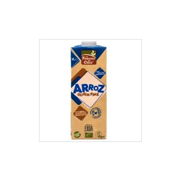 LA FINESTRA SUL CIELO Bebida Vegetal de Arroz 1L Pack 6 uds Bio sin Gluten Vegana sin Azúcares Añadidos