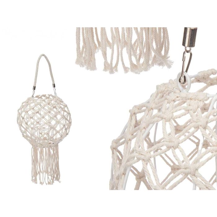 Portavela Asa Macrame Rombos Giftdecor 26X66CM (4 Unidades) Portavela Asa Macrame Rombos Giftdecor 26X66CM (4 Unidades)
