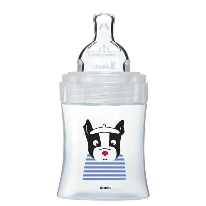 Dodie Sensation + Biberón Anticólicos de Vidrio Farmacéutico - Tetina Plana - 150 ml 2