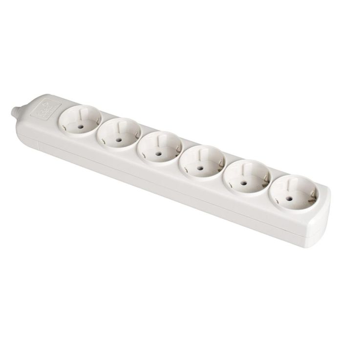 Base bipolar 6 tomas t/tl 10/16 a 250 v color blanco Base bipolar 6 tomas t/tl 10/16 a 250 v color blanco