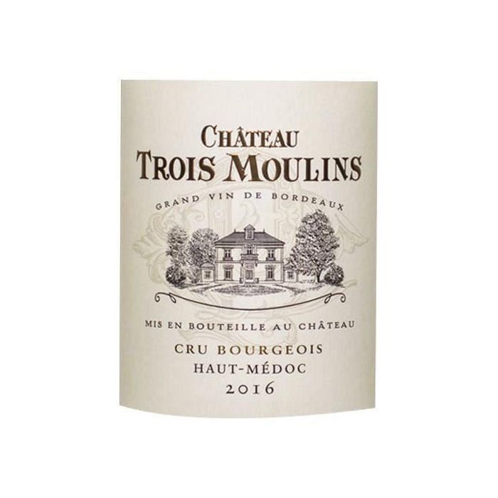 CHâteau tres Moulins 2016 Haut -Médoc Bourgeois Raw - Burdeos Wine Wine 1 CHâteau tres Moulins 2016 Haut -Médoc Bourgeois Raw - Burdeos Wine Wine 1