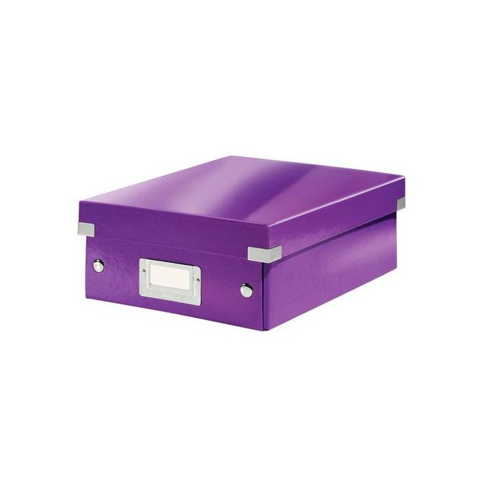 Caja Para Almacenamiento Leitz Click&Store Organizadora Pequeña 220X100X285 Mm Violeta