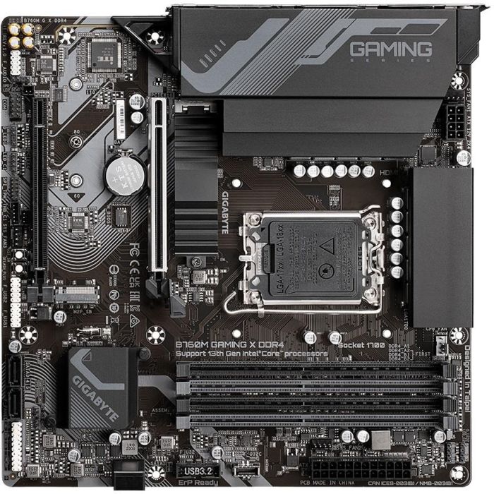 Gigabyte 9MB76MGX4-00-10 Placa Base B760M GAMING X Micro ATX Socket LGA 1700 Intel 12ª/13ª Gen DDR4 4 DIMMs PCIe 4.0 M.2 LAN 2.5GbE 4 Gigabyte 9MB76MGX4-00-10 Placa Base B760M GAMING X Micro ATX Socket LGA 1700 Intel 12ª/13ª Gen DDR4 4 DIMMs PCIe 4.0 M.2 LAN 2.5GbE 4